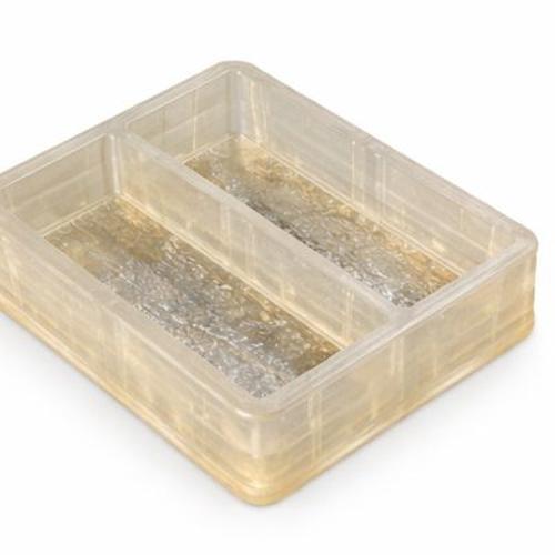 Paver Mould - Transparent Plastic Rectangular Mould For Concrete Block Making (Dual Cavity)