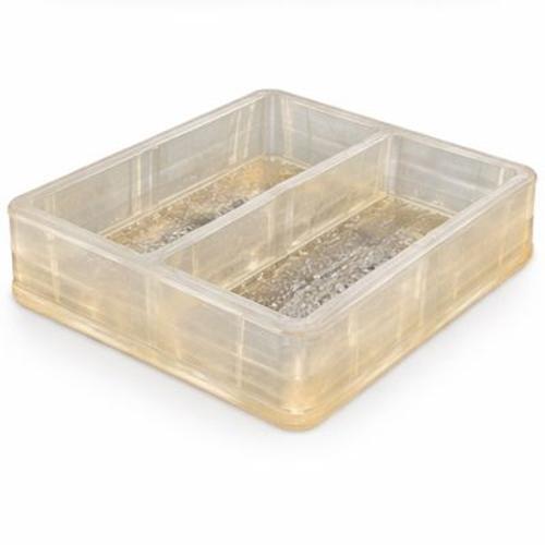 Paver Mould - Transparent Plastic Rectangular Mould For Concrete Block Making (Dual Cavity)