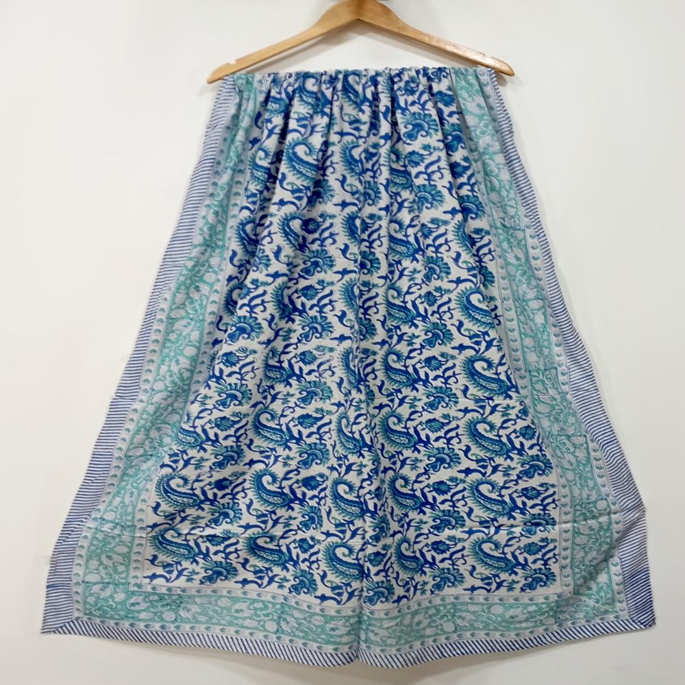 Hand Block Printed Cotton Dupatta