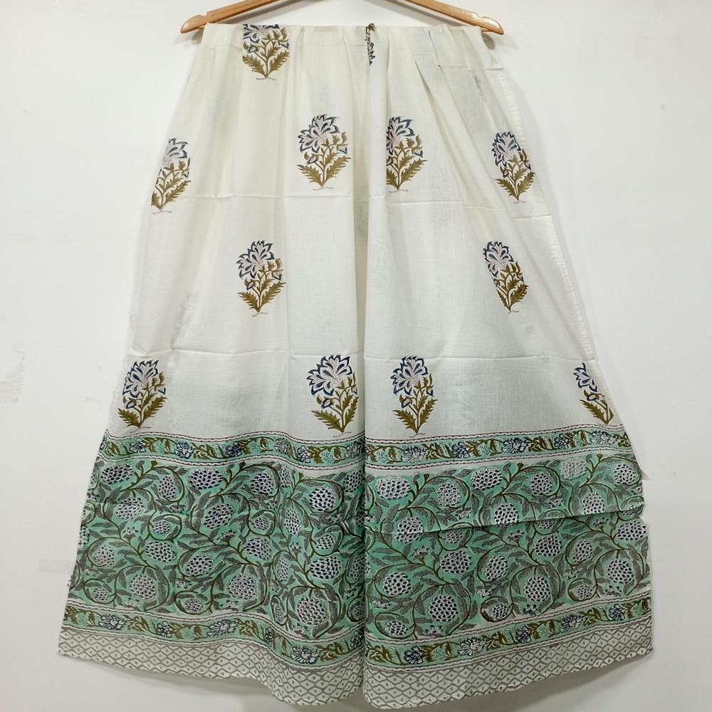 Block Printed Cotton Dupatta