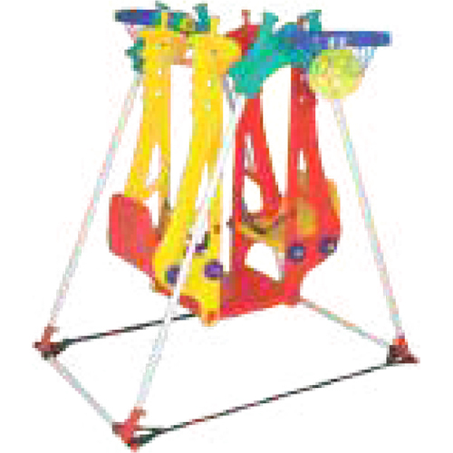 Giraffe Double Swing Cum Basket ball