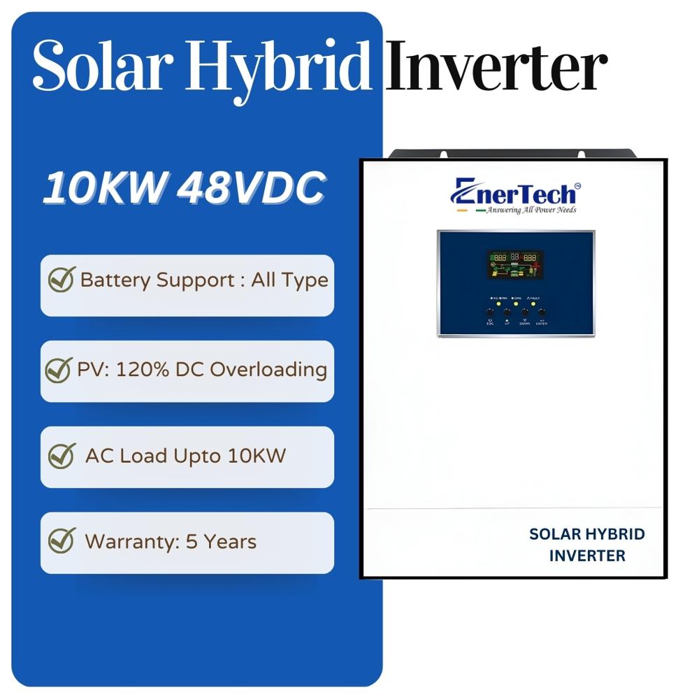 10kw 48v Hybrid Solar Inverter at 132105.75 INR in Pune | Enertech Ups ...