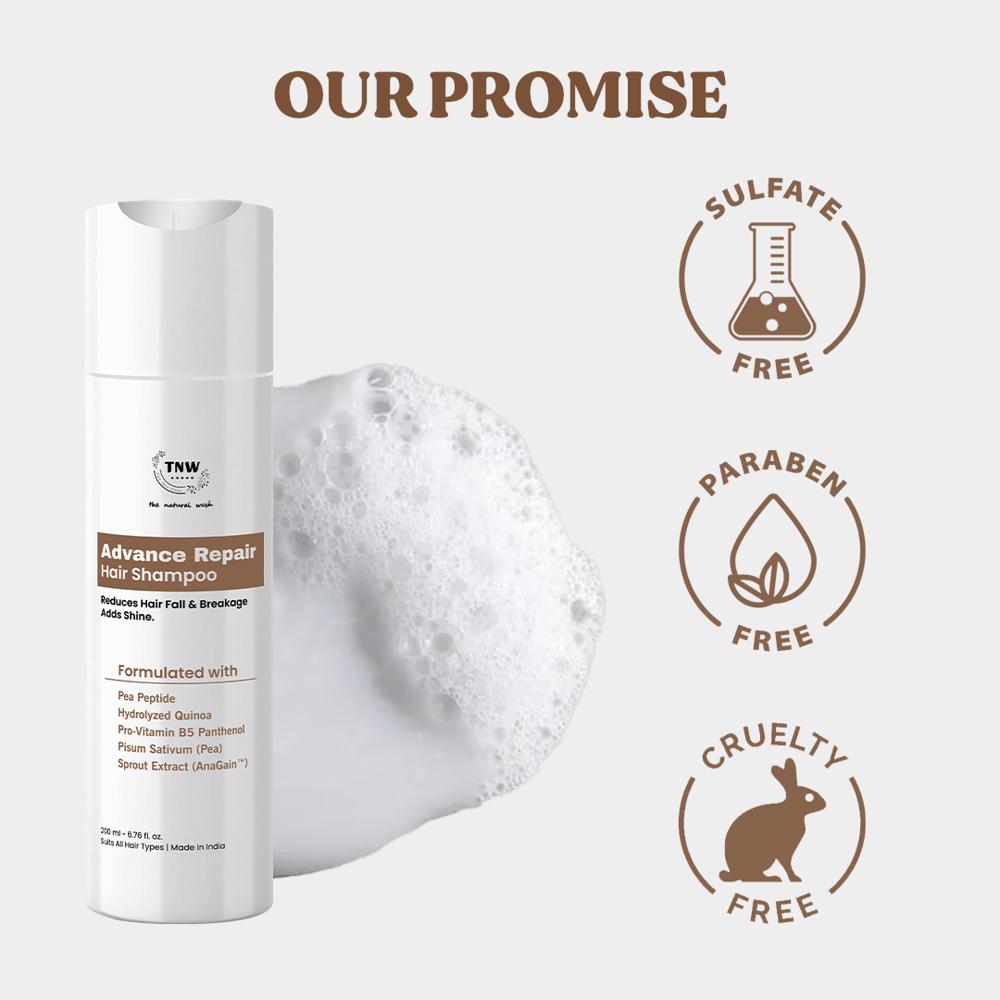 Advance Repair Shampoo  Reduces Hair Fall & Adds Shine  Strength & Hair Fall Control | Deep Hydration & Nourishment | Shine & Smooth Texture