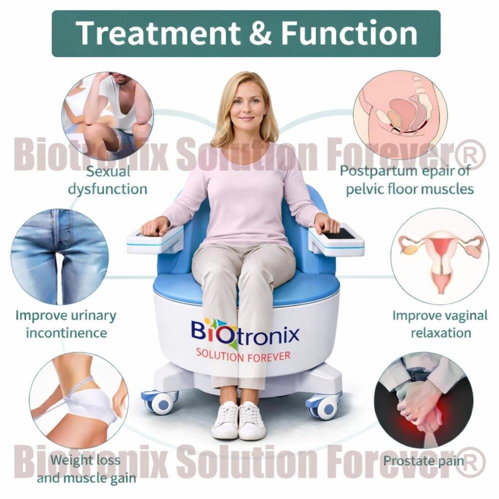 Smart Pelvic Floor Rehabilitation Chair with Automated Treatment Programs