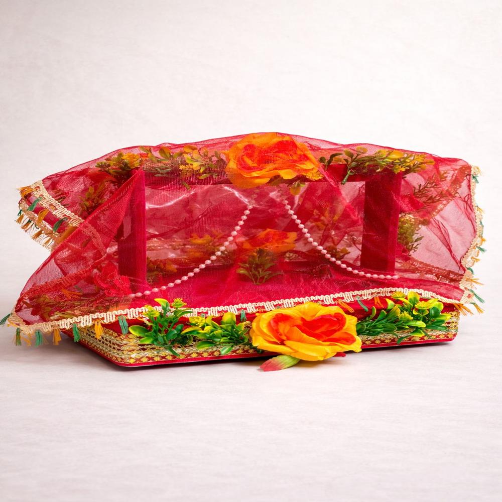 Laddu Gopal Fancy Wooden Basket