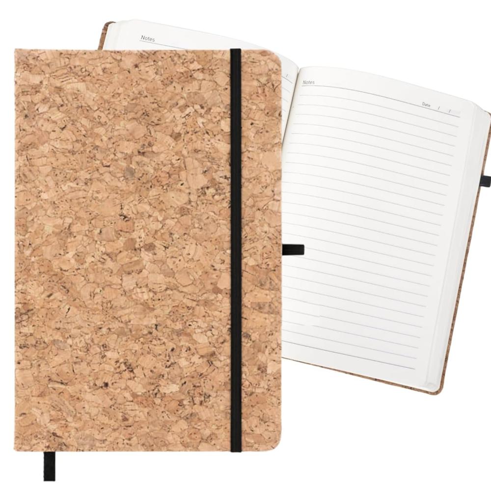 (SS-10214) Cork Material Diary And Pen Gift Set