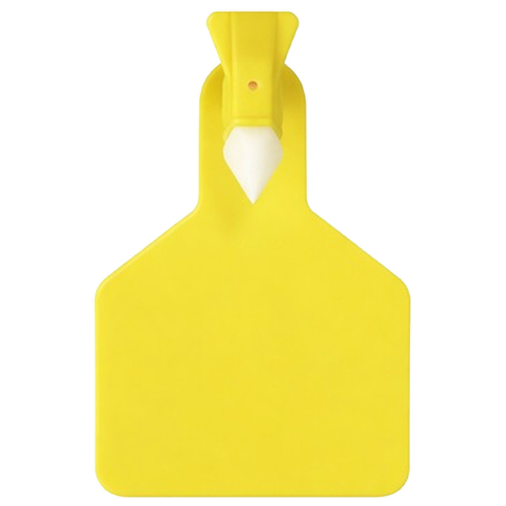Single Cattle Ear Tag - Color: Yellow