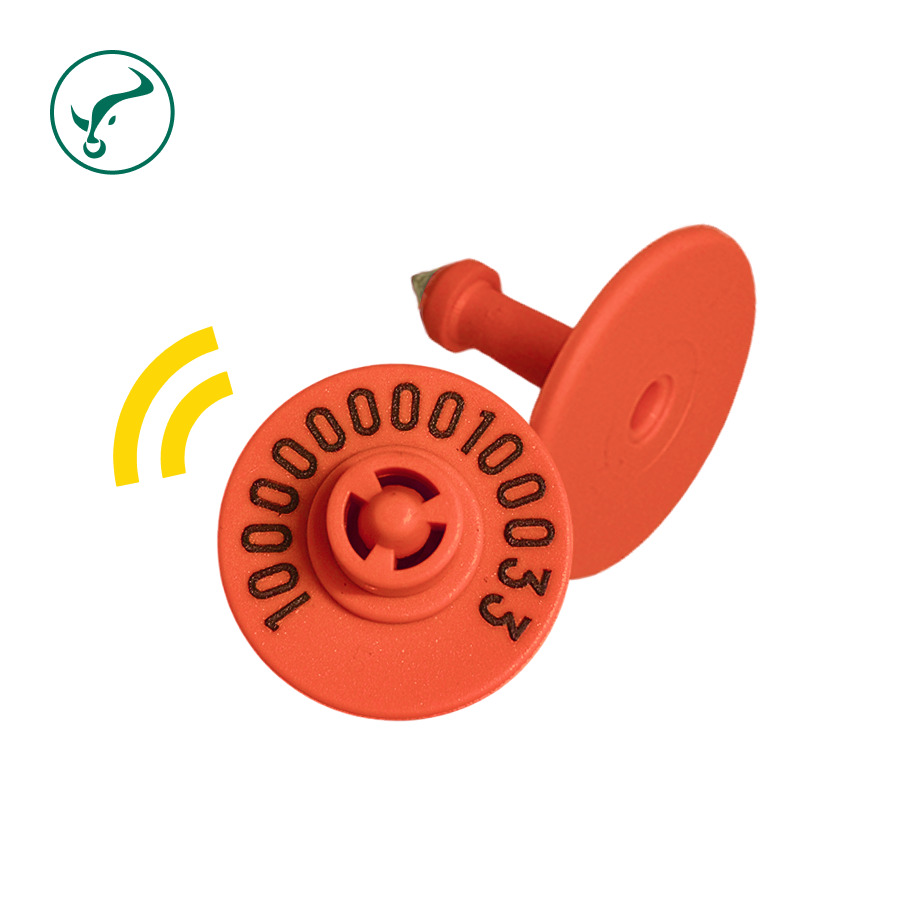 Red UHF Electronic Ear Tag