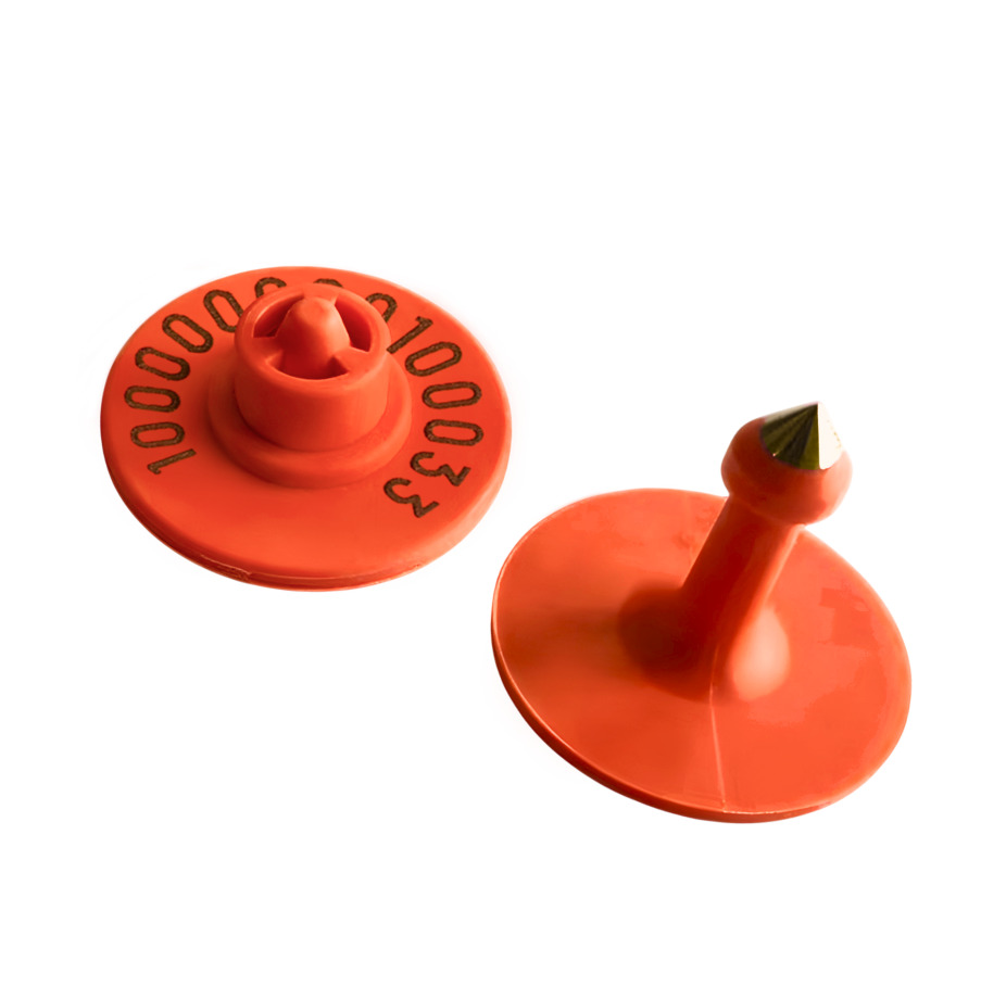 Red UHF Electronic Ear Tag