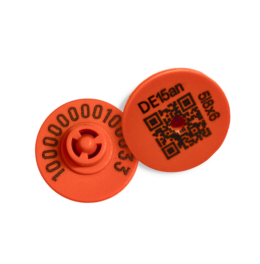 Red UHF Electronic Ear Tag