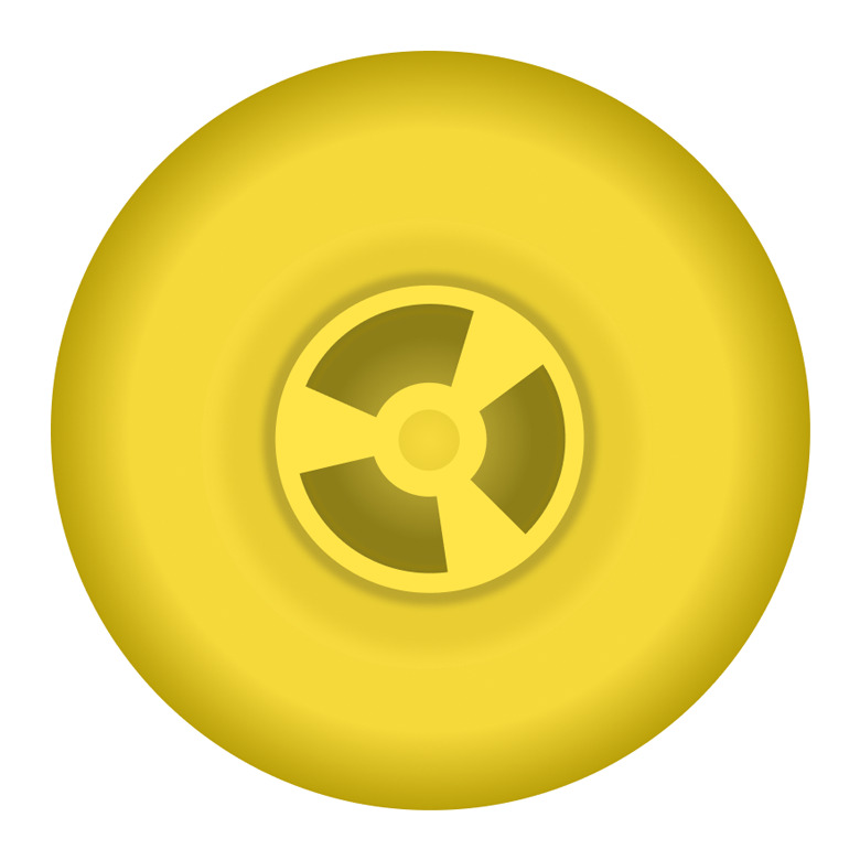 Electronic Ear Tag Hdx, 134.2 Khz, (D30 / D30) - Color: Yellow