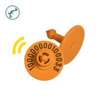 Orange Uhf Electronic Ear Tag - Features: Lightweight