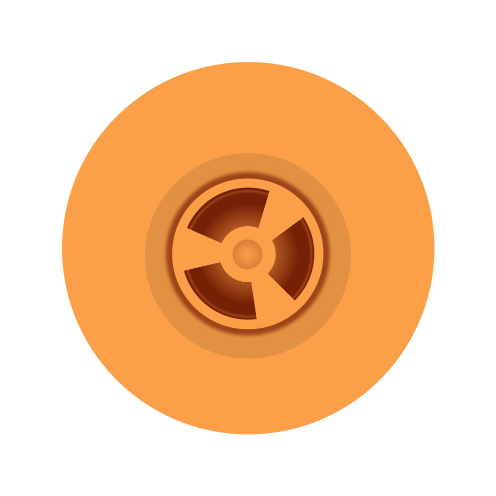 Orange UHF Electronic Ear Tag