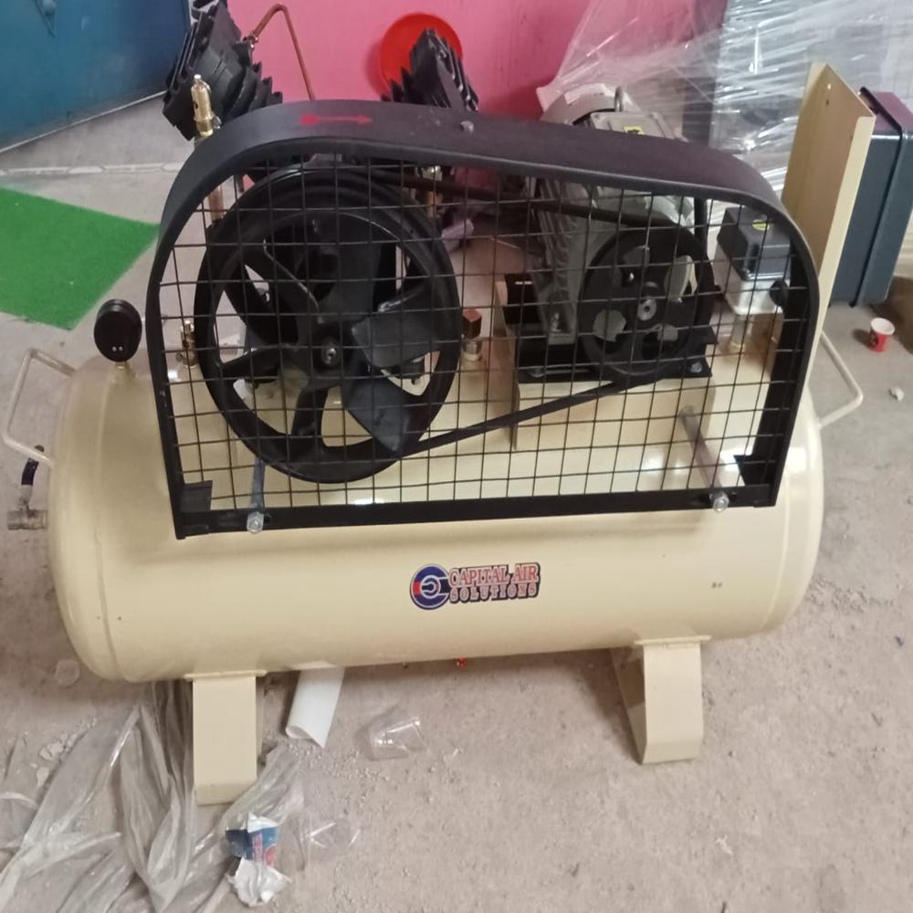 3 Hp Single Stage Reciprocating Compressor - Color: Grey