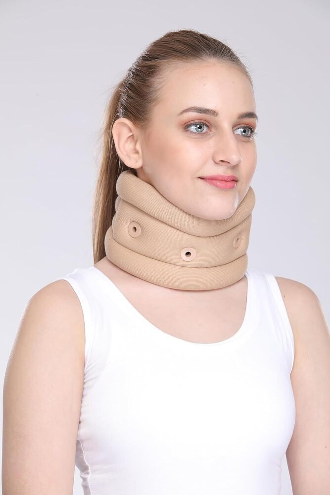 Soft Collar - Available In Sizes Small (25-30 Cm), Medium (30-35 Cm), Large (35-40 Cm), Extra Large (40-45 Cm) | Brown Color, Designed For Minor Neck Injury Prevention