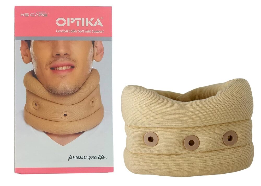 Soft Collar - Available In Sizes Small (25-30 Cm), Medium (30-35 Cm), Large (35-40 Cm), Extra Large (40-45 Cm) | Brown Color, Designed For Minor Neck Injury Prevention