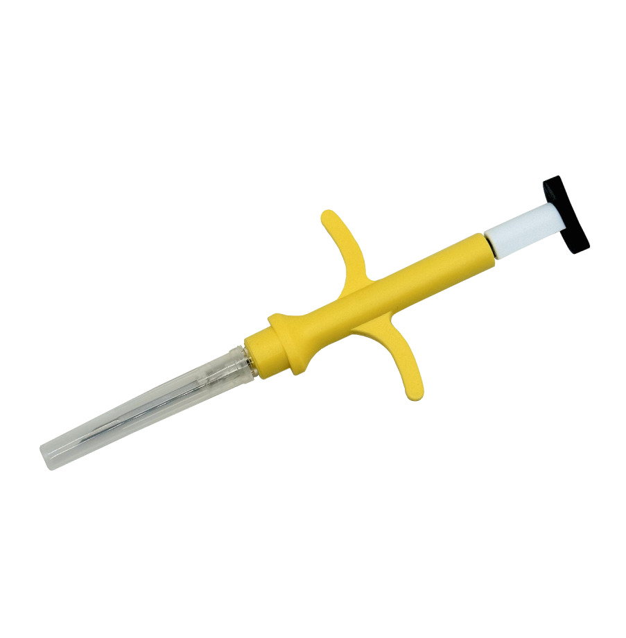 Subcutaneous Microchip In Syringe (1.4a 8 Mm) - Color: Yellow & Grey