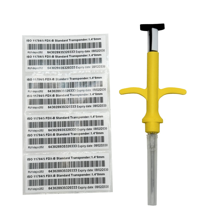 Subcutaneous Microchip In Syringe (1.4a 8 Mm) - Color: Yellow & Grey
