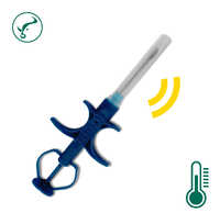 Subcutaneous Microchip With Temperature Sensor (1.4a 8 Mm) - Color: Silver And Blue
