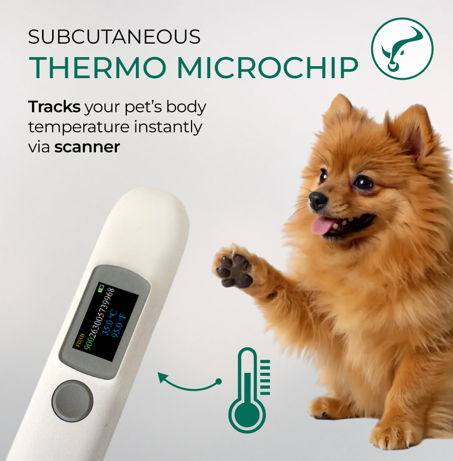 Subcutaneous Microchip with Temperature Sensor (1.48 mm)
