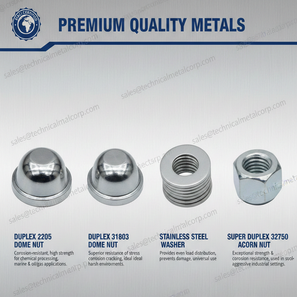 Inconel 625 Dome Nut - Stainless Steel, Round Shape, Gray Color | Polished Finish, 1 Year Warranty