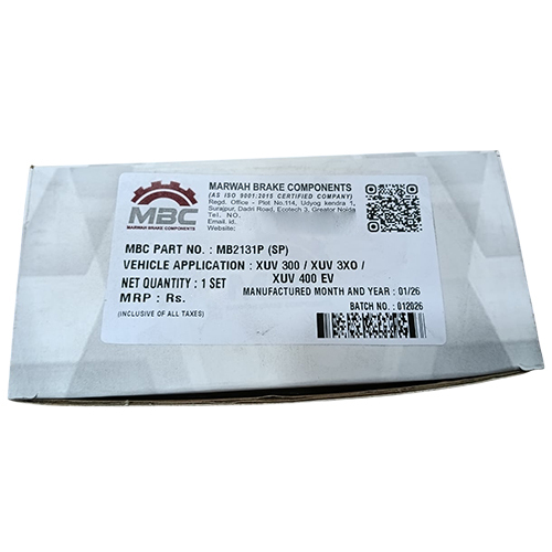 Brake Pad For XUV 300 - XUV 3XO - XUV 400 EV