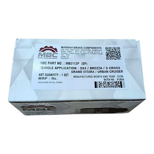 brake Pad For SX4 - Brezza - S- Cross - Grand Vitara - Urban Cruiser