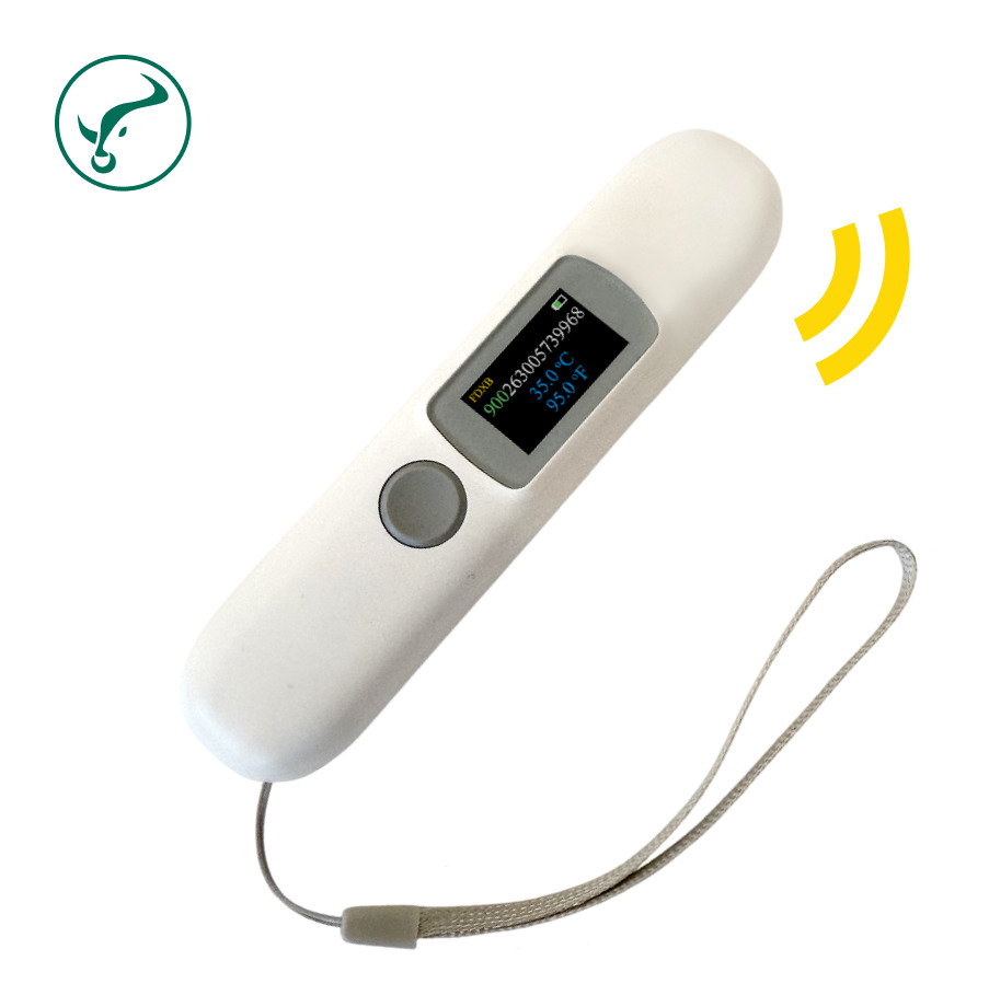 "Microchip Reader with Temperature Sensor RA-100BT, 134.2 kHz, FDX-B, Bluetooth