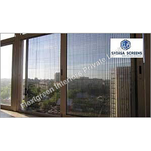 SS Pleated Mesh Windows