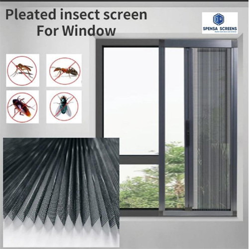 SS Pleated Mesh Windows