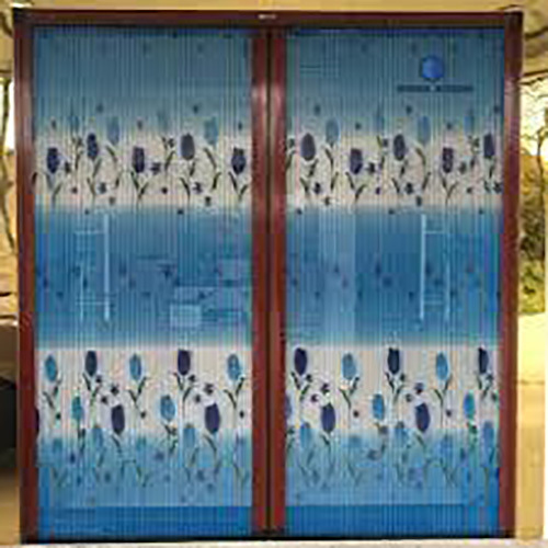 Printed Pleated Mesh Doors