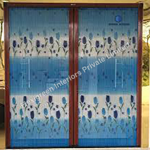 Printed Pleated Mesh Doors