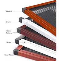 Printed Pleated Mesh Doors