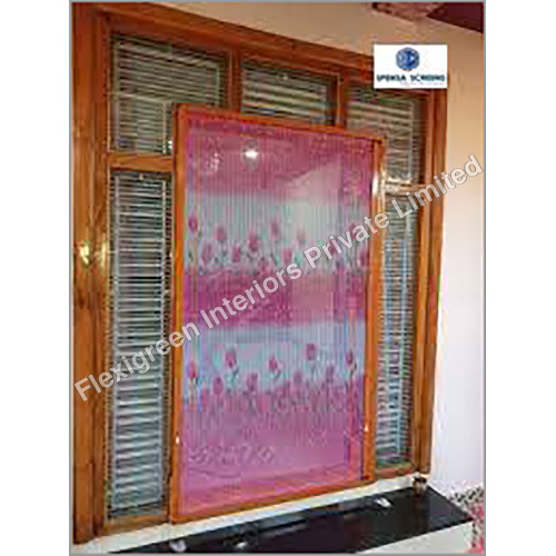 Printed Pleated Mesh Windows
