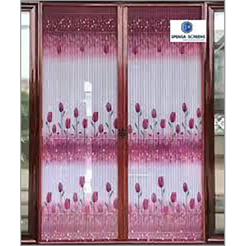 Printed Pleated Mesh Windows