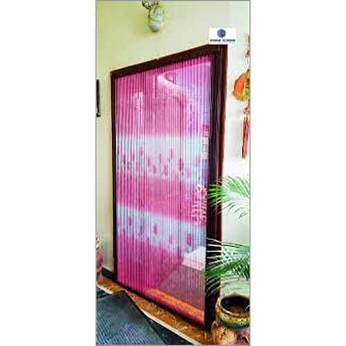 Printed Pleated Mesh Windows