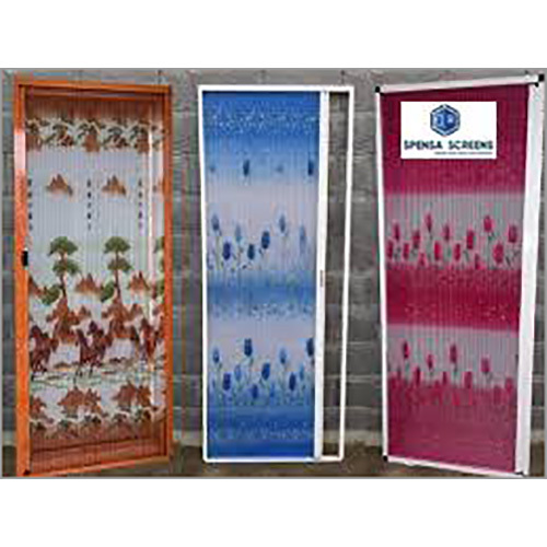 Printed Pleated Mesh Windows