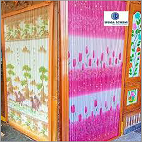 Printed Pleated Mesh Windows