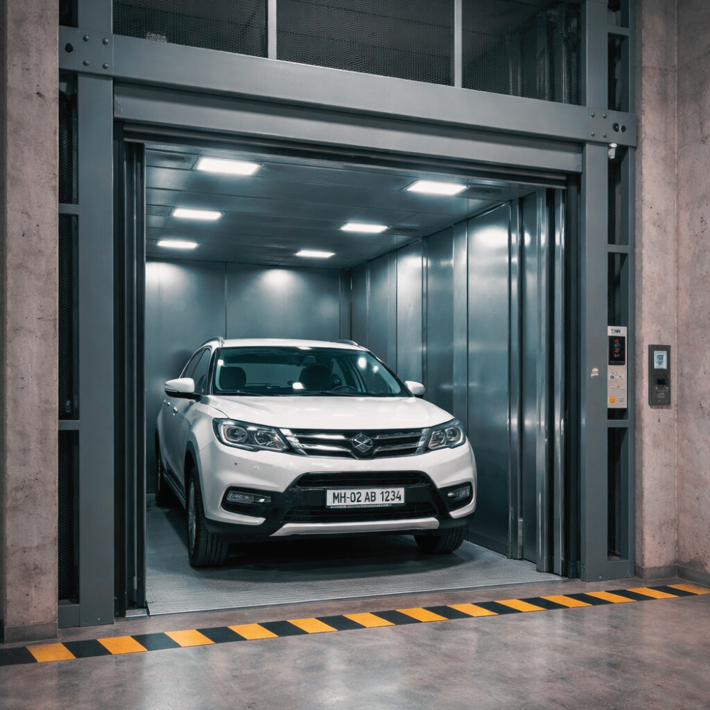 Heavy Duty Car Lift - Color: Golden Yellow