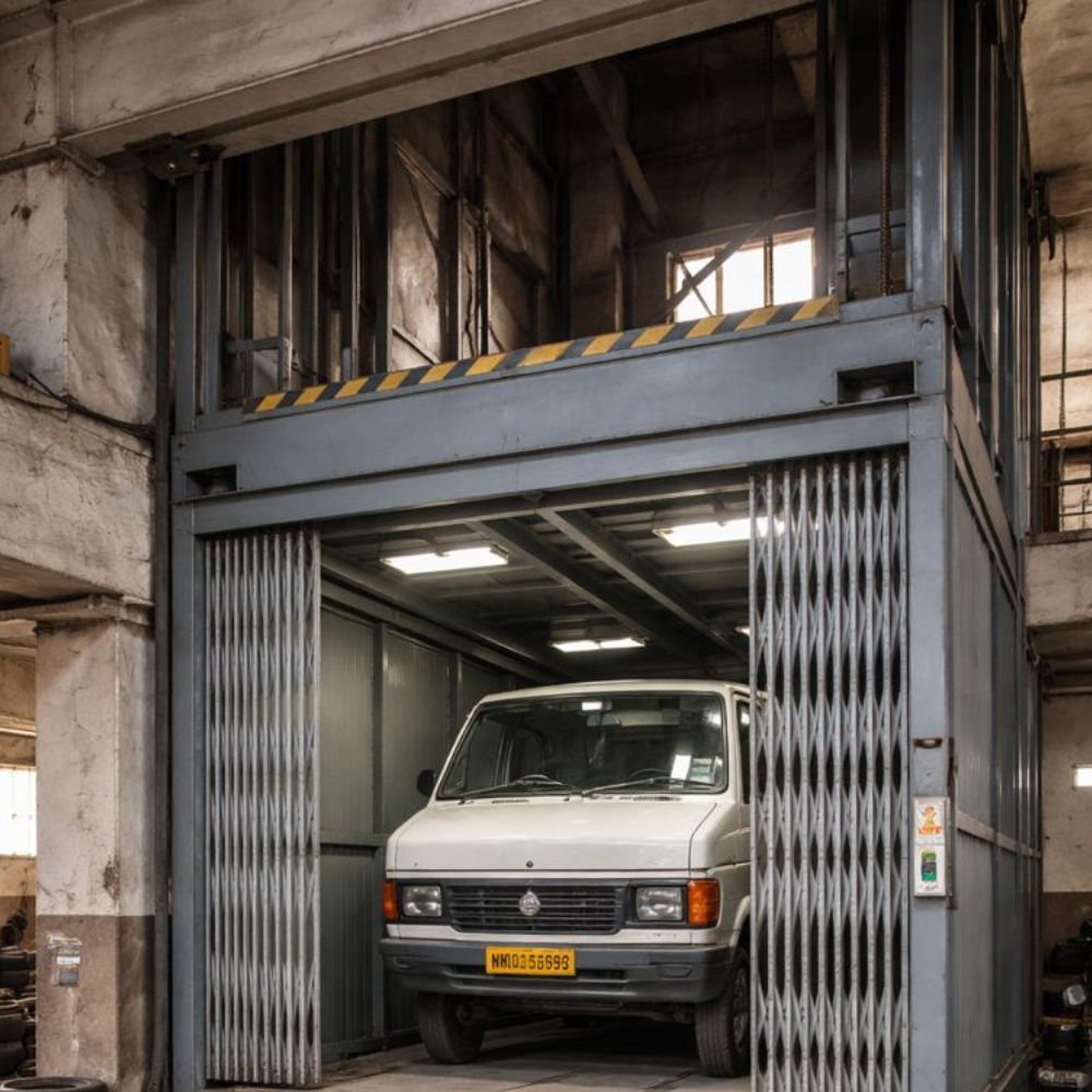 Car Elevator Company - Color: Golden Yellow