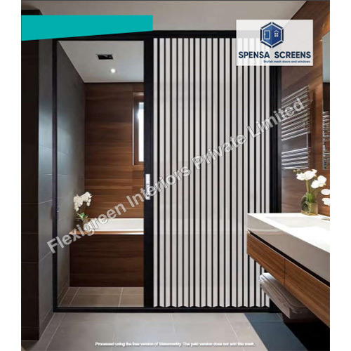 Aluminium Solid Pleated Security Doors