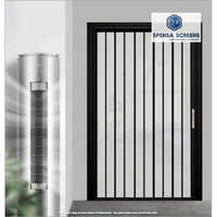 Aluminium Solid Pleated Security Doors