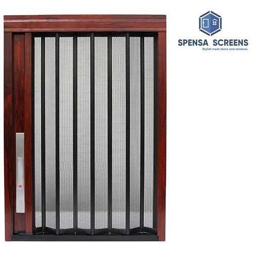 Aluminium Solid Pleated Security Doors