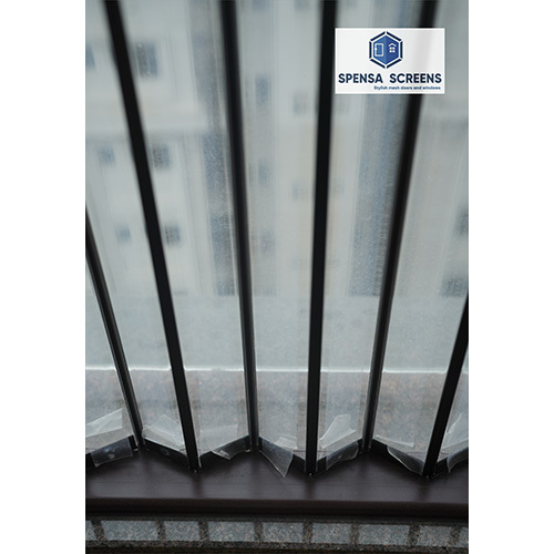 Aluminium Solid Pleated Security Doors