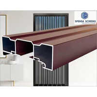 Aluminium Solid Pleated Security Doors