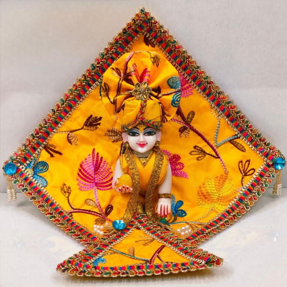 Basant Panchami Special Kite Shape Poshak - Color: Multicolor