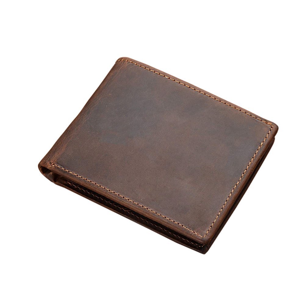 Leather Wallet - Premium Leather, Regular Size, Rich Brown Color | Modern Double Fold Design For Trendy Daily Use, Durable & Stylish