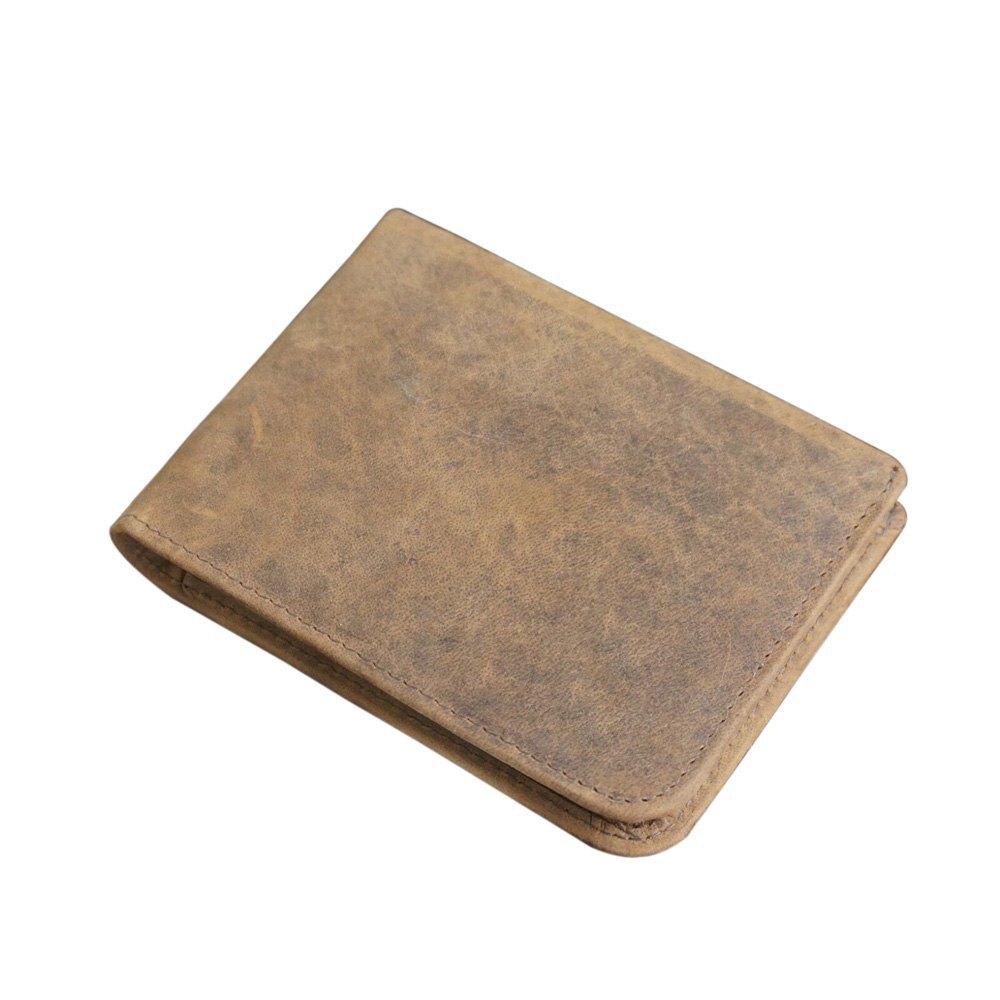 Leather Wallet - Premium Leather, Regular Size, Rich Brown Color | Modern Double Fold Design For Trendy Daily Use, Durable & Stylish