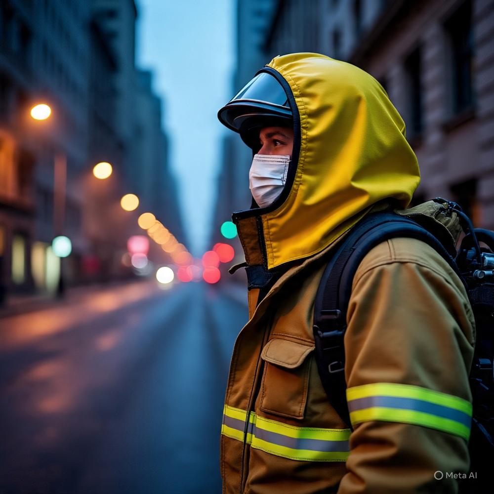 Fire Hood - Nylon, Black, 180 Grams | Provides Up To 40 Minutes Of Breathable Air For Smoke Inhalation Protection