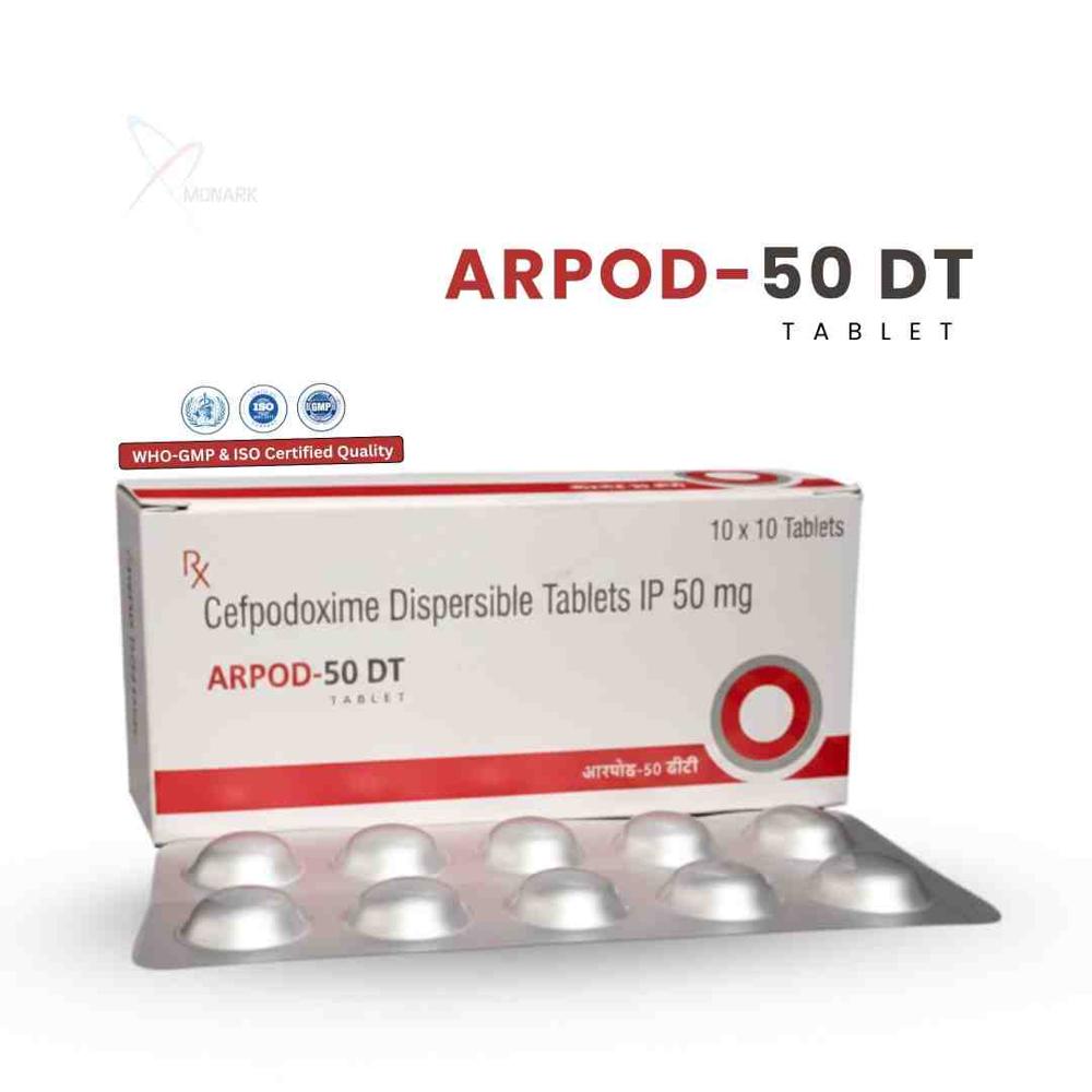 Cefpodoxime Proxetil Dispersible Tablets - Brand Name: Arpod-50 Dt